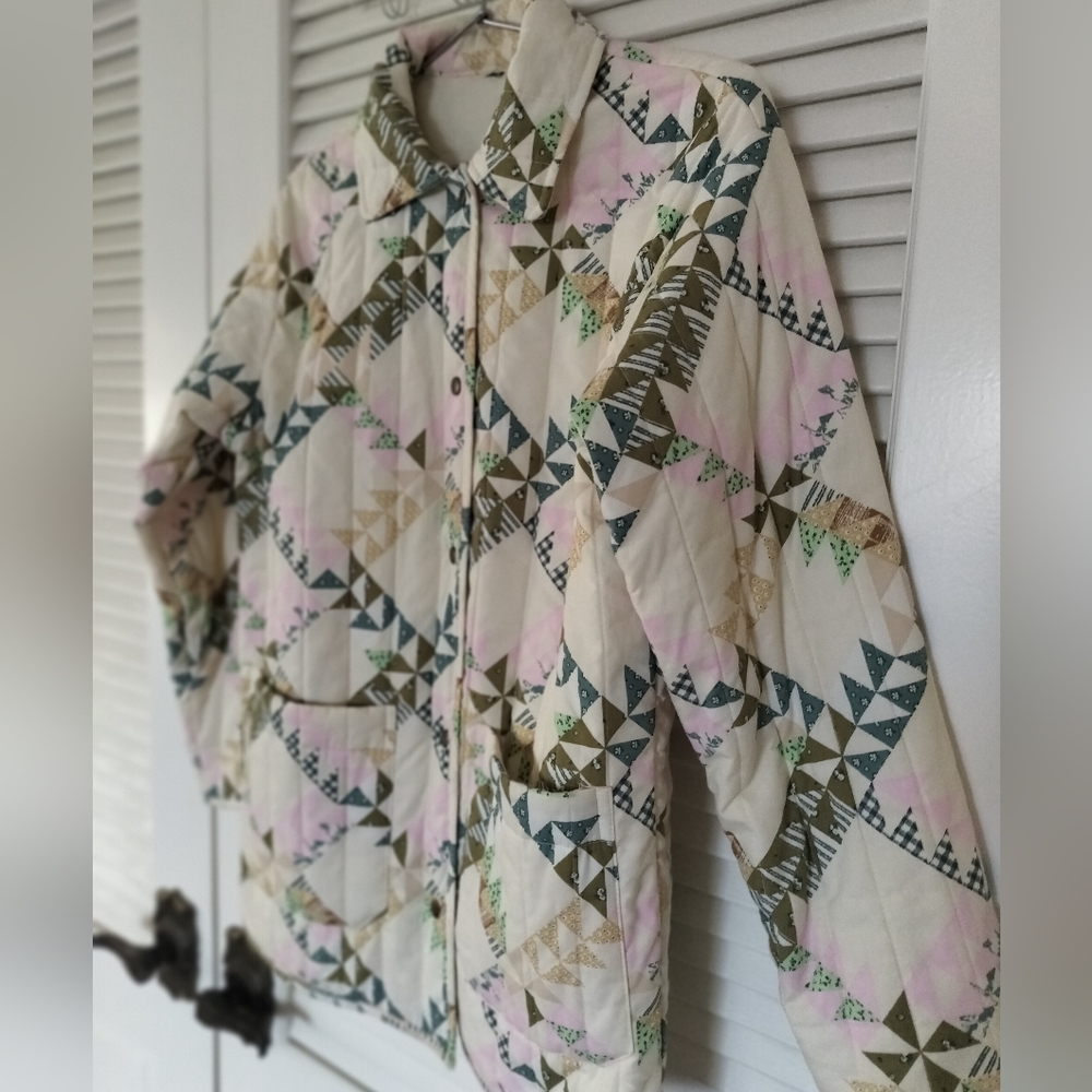 Universal Thread Patchwork Quilted Jacket Women’s Medium Snap